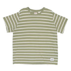 LEVI'S Mens Green & White Patterned Cotton Blend Basic Crew Neck Basic Knit
