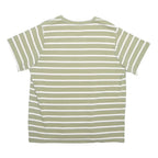 LEVI'S Mens Green & White Patterned Cotton Blend Basic Crew Neck Basic Knit