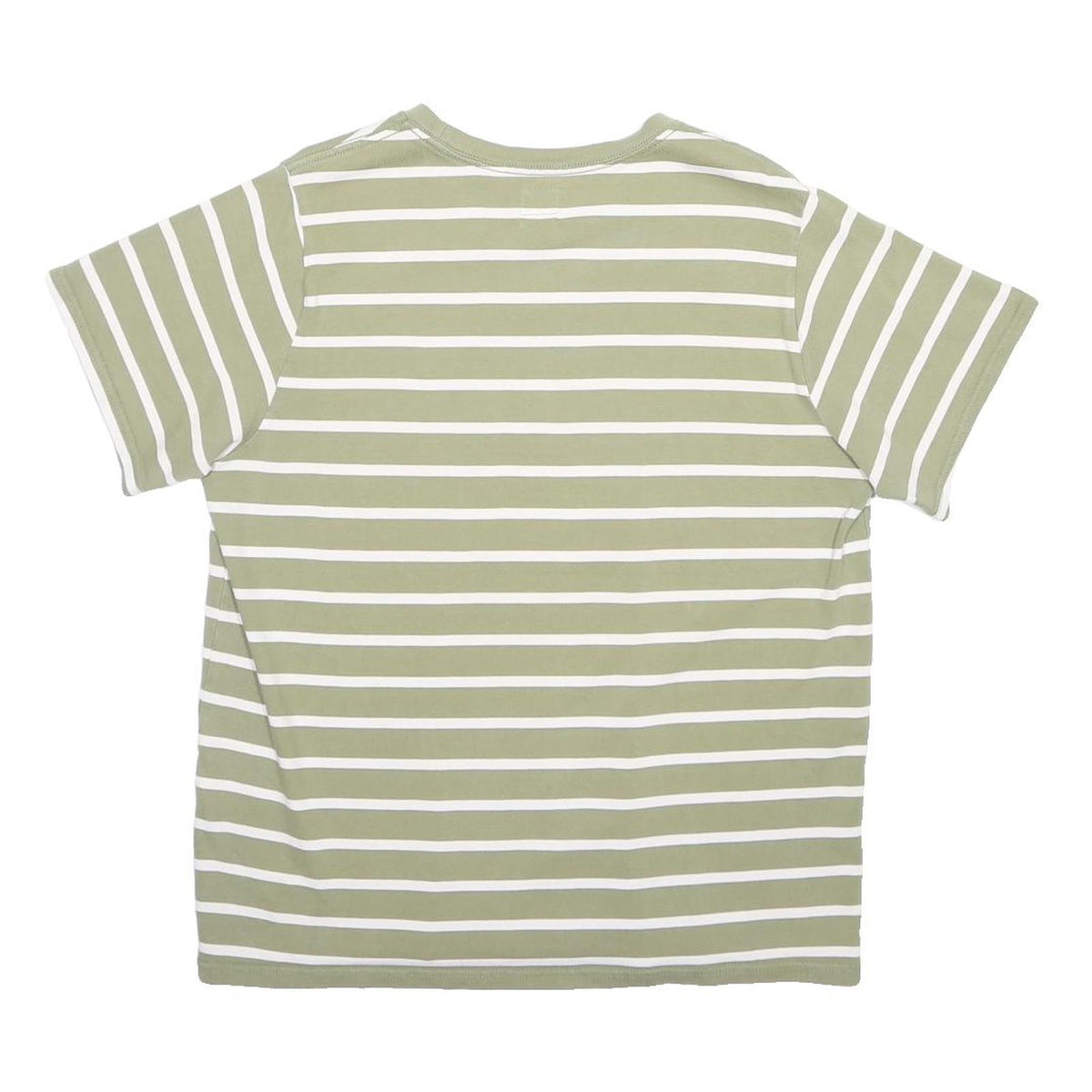 LEVI'S Mens Green & White Patterned Cotton Blend Basic Crew Neck Basic Knit