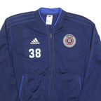 ADIDAS Mens Navy Blue Indiana Fire Juniors Jacket S Polyester Blend Zip Track