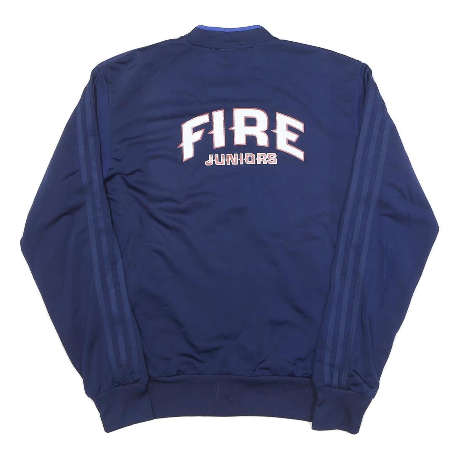 ADIDAS Mens Navy Blue Indiana Fire Juniors Jacket S Polyester Blend Zip Track