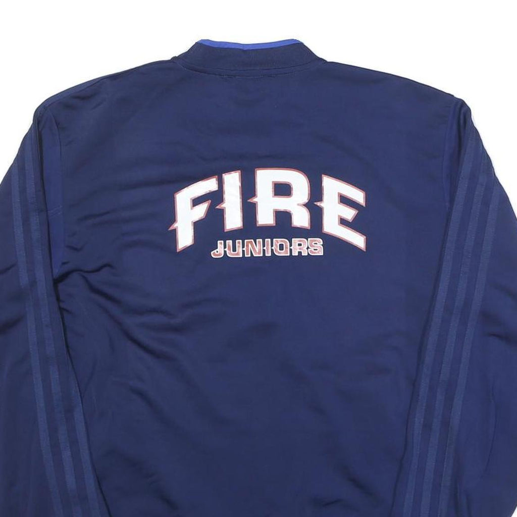 ADIDAS Mens Navy Blue Indiana Fire Juniors Jacket S Polyester Blend Zip Track