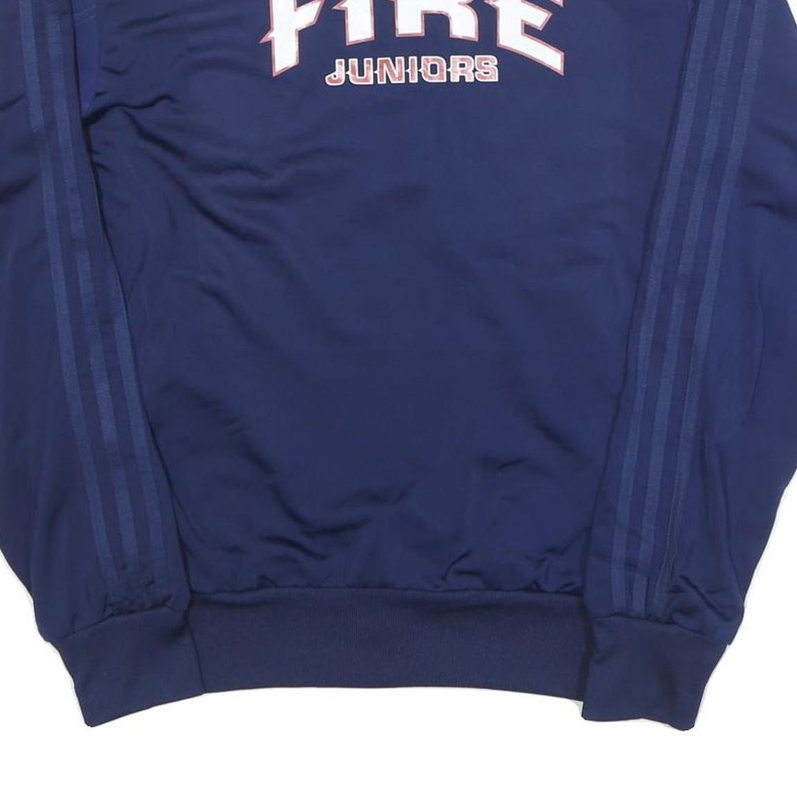 ADIDAS Mens Navy Blue Indiana Fire Juniors Jacket S Polyester Blend Zip Track