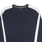 TOMMY HILFIGER Womens Navy Blue Sweatshirt Crew Neck M Cotton Blend