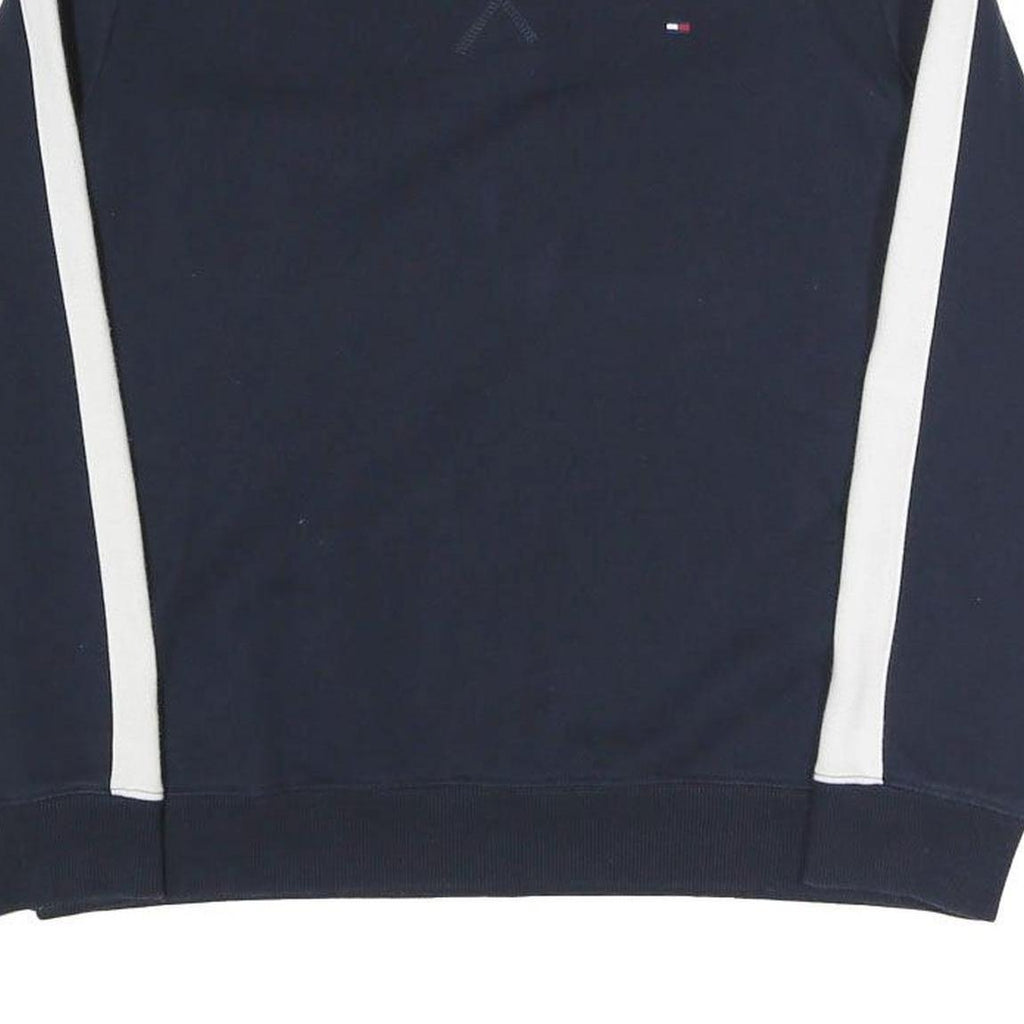 TOMMY HILFIGER Womens Navy Blue Sweatshirt Crew Neck M Cotton Blend