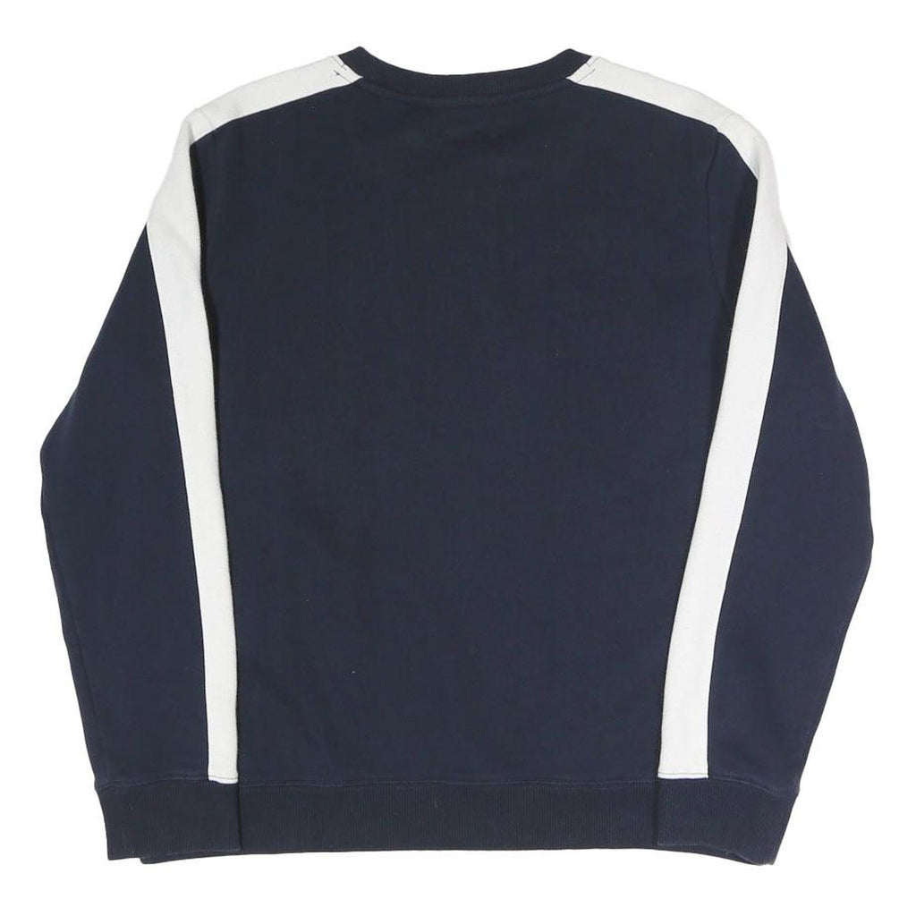 TOMMY HILFIGER Womens Navy Blue Sweatshirt Crew Neck M Cotton Blend