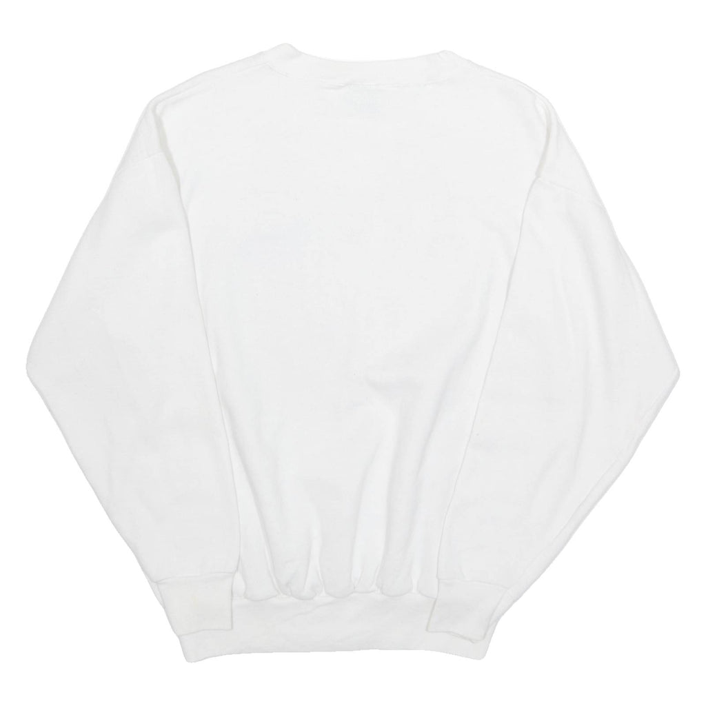 AMERICA'S FINEST Desert Island Support Our Troops Mens Sweatshirt White 90s USA XL