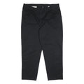DICKIES Mens Cotton Blend Black Relaxed Trousers W42 L32 Workwear Zip Closure