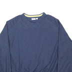 REEBOK Mens Blue V-Neck 2XL Polyester Sweatshirt Pullover Casual Lightweight