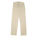 VERSACE JEANS COUTURE Womens Cotton Blend Beige Regular Straight Trousers W29