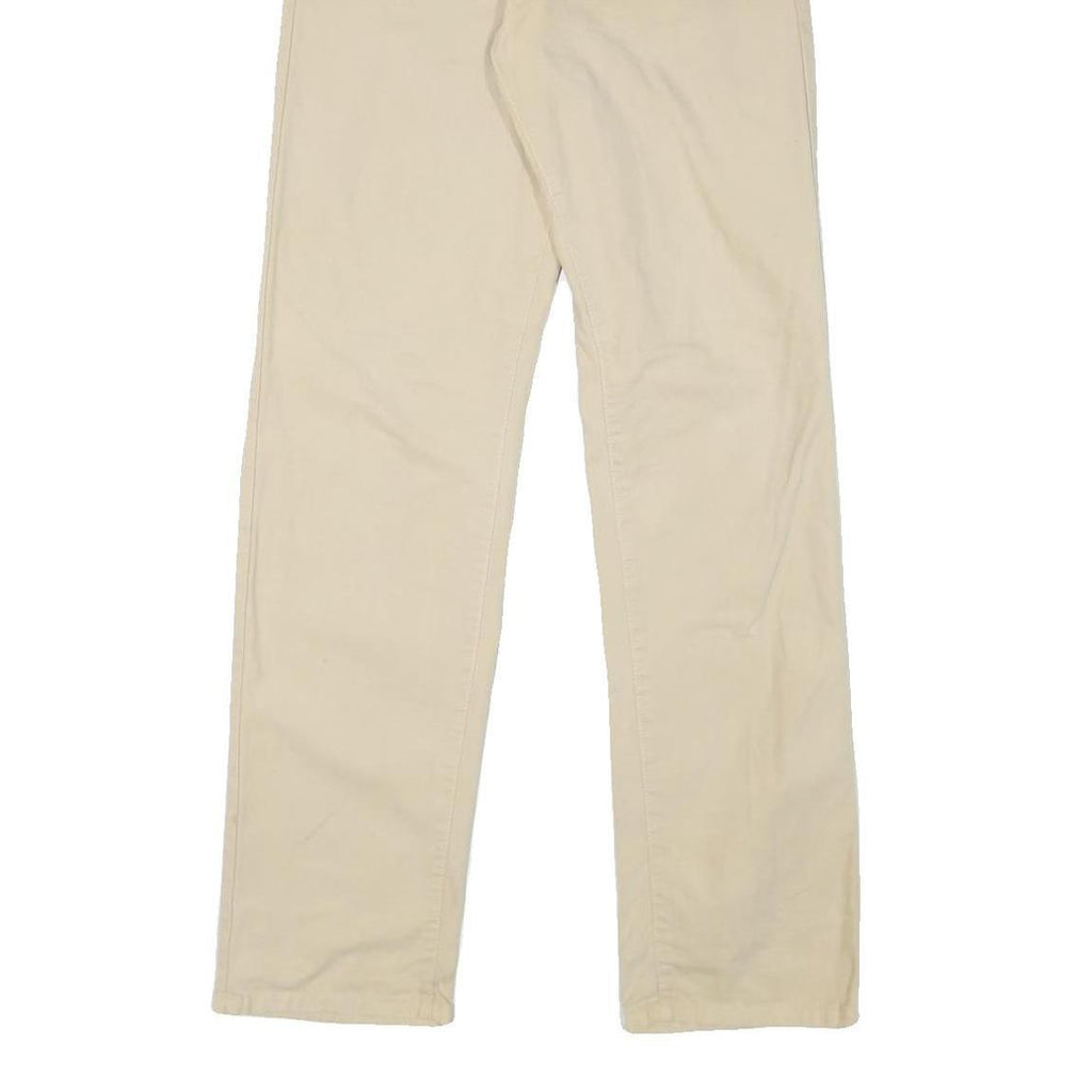 VERSACE JEANS COUTURE Womens Cotton Blend Beige Regular Straight Trousers W29