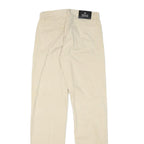 VERSACE JEANS COUTURE Womens Cotton Blend Beige Regular Straight Trousers W29