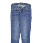 LEVI'S Womens Jeans Blue Slim Skinny Denim Medium W25 L27 Stylish Comfort Zip