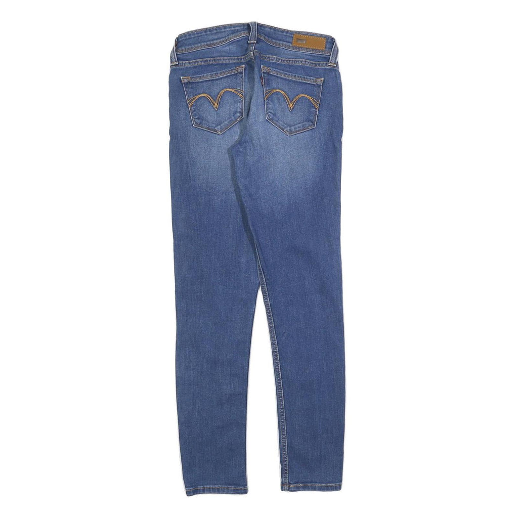 LEVI'S Womens Jeans Blue Slim Skinny Denim Medium W25 L27 Stylish Comfort Zip