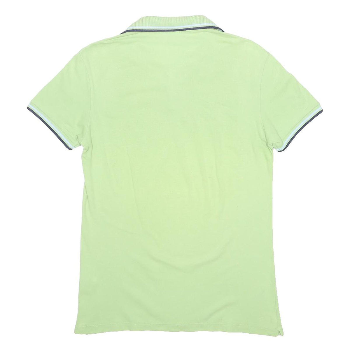 FRED PERRY Mens Green Short Sleeve Plain S Cotton Blend Polo Shirt Tipped