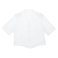 DEGRIS Womens Plain Shirt White M