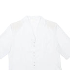 DEGRIS Womens Plain Shirt White M