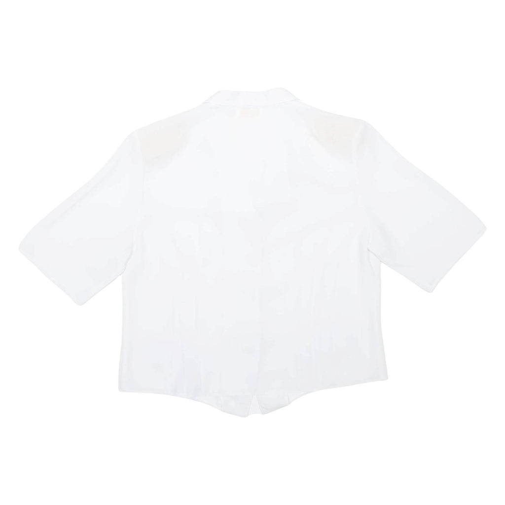 DEGRIS Womens Plain Shirt White M
