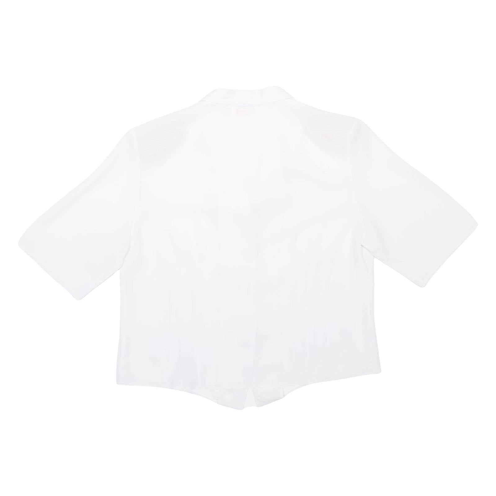 DEGRIS Womens Plain Shirt White M