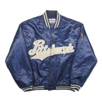 XTREME FRANZ Mens Blue Varsity Jacket M Polyester Button Closure Plain