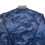 XTREME FRANZ Mens Blue Varsity Jacket M Polyester Button Closure Plain
