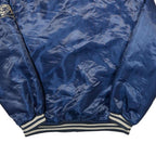 XTREME FRANZ Mens Blue Varsity Jacket M Polyester Button Closure Plain