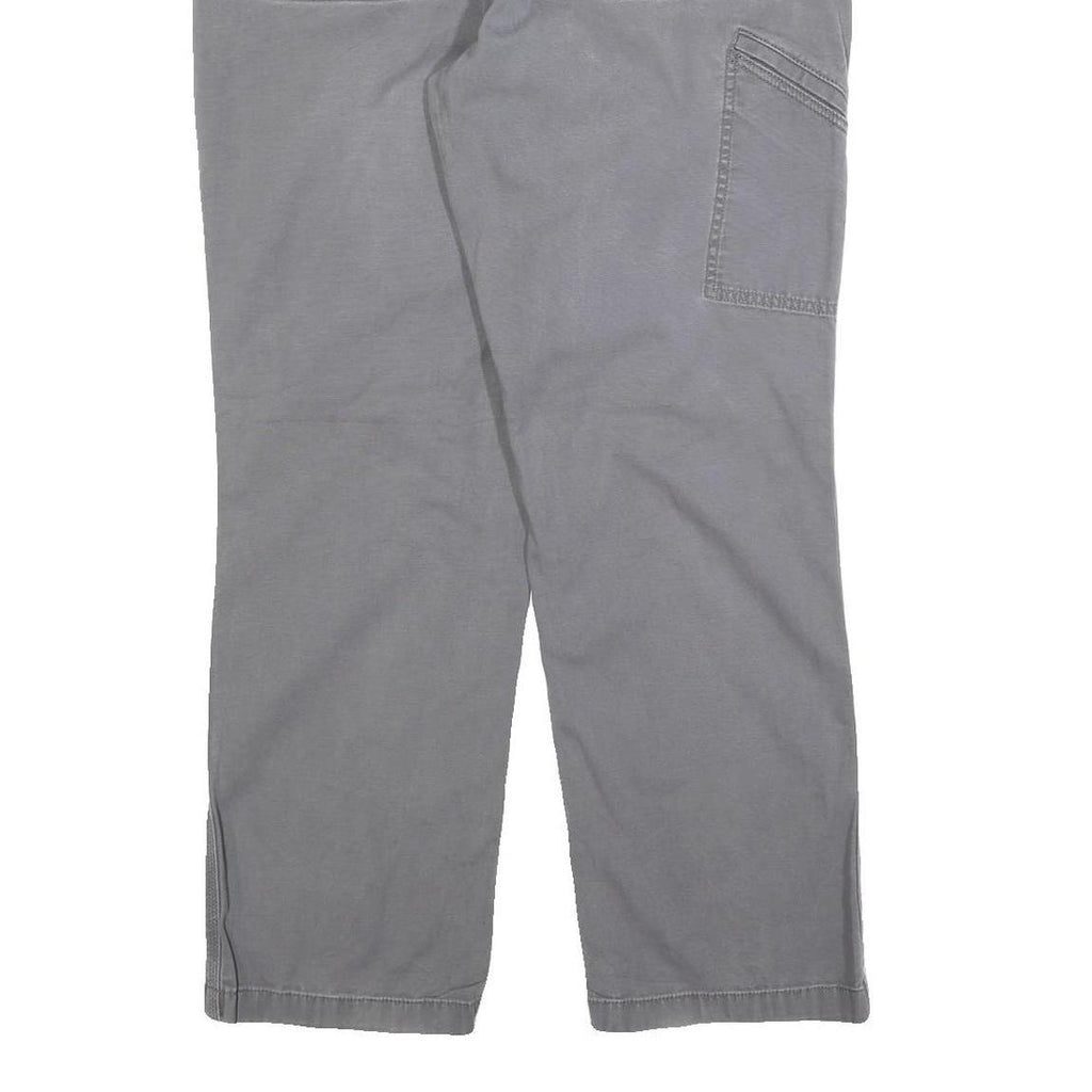 CARHARTT Mens Relaxed Grey Cotton Blend Trousers W36 L32 Workwear Casual