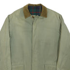 PHIST Mens Beige Cotton Blend Classic Jacket L Button Closure Corduroy Collar