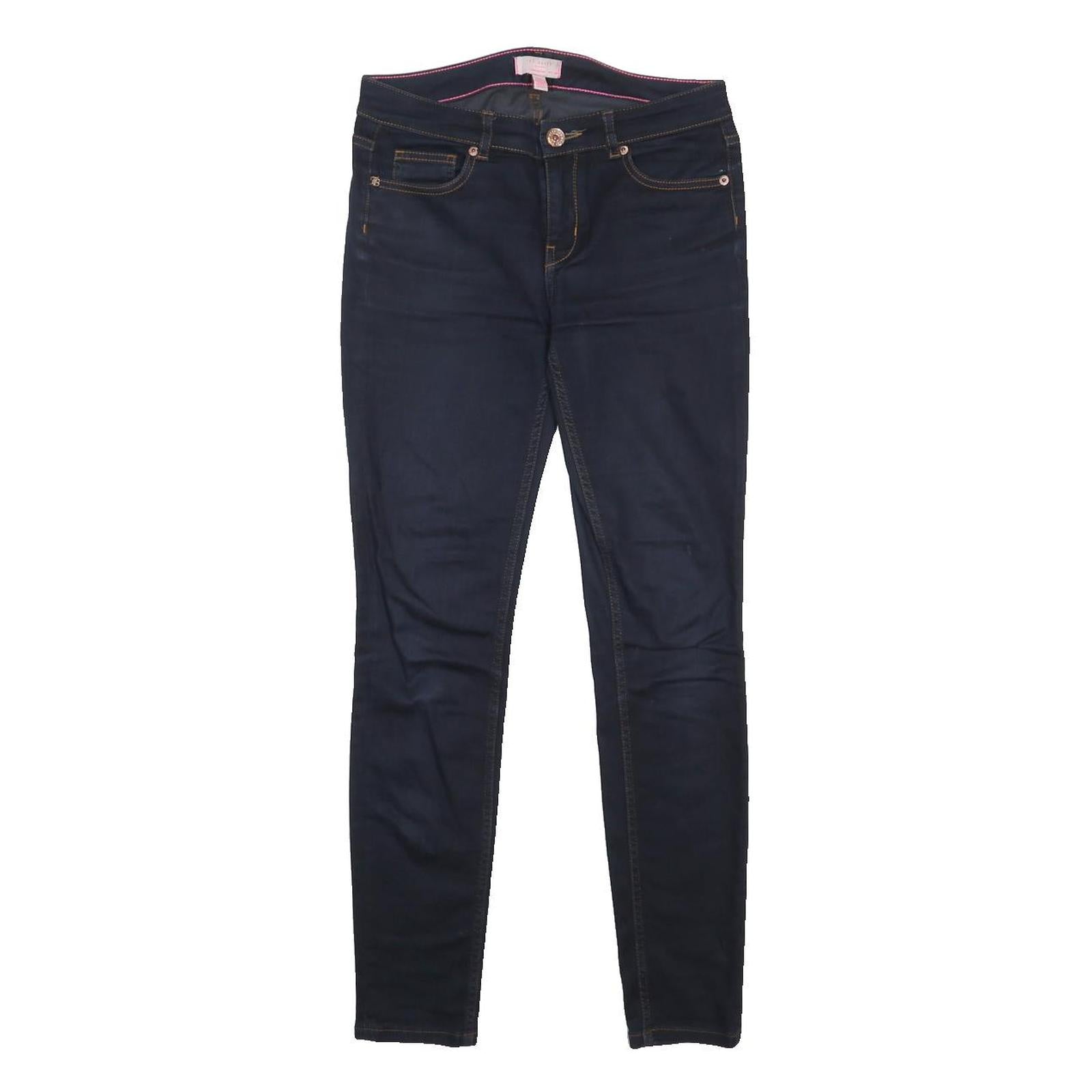 TED BAKER Womens Slim Blue Denim Slim Skinny Cotton Blend Jeans W27 L30