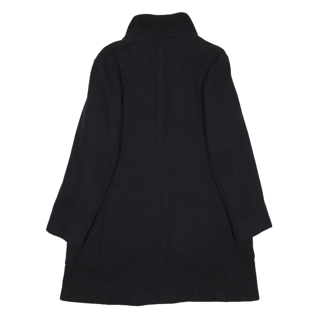 C.P. COMPANY Womens Black Wool Blend Button Jacket S Plain Classic Outerwear