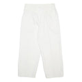 H&M Womens Cotton Blend White Relaxed W28 L22 Button Closure Trousers