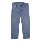 LEVI'S 505 Mens Jeans Blue Regular Straight Denim Medium W38 L30 Zip Cotton