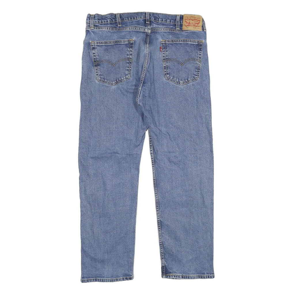 LEVI'S 505 Mens Jeans Blue Regular Straight Denim Medium W38 L30 Zip Cotton