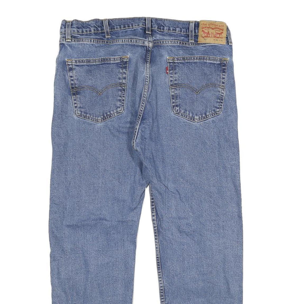 LEVI'S 505 Mens Jeans Blue Regular Straight Denim Medium W38 L30 Zip Cotton