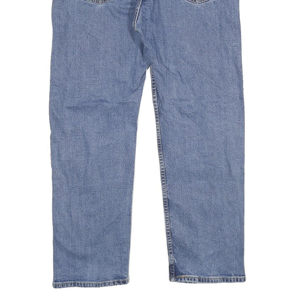 LEVI'S 505 Mens Jeans Blue Regular Straight Denim Medium W38 L30 Zip Cotton