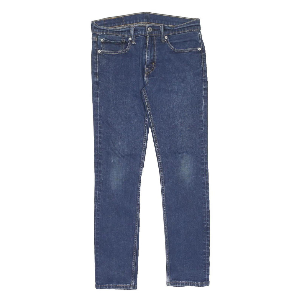 LEVI'S 511 Slim Womens Jeans Blue Regular Slim Denim Medium W31 L32 Stretch Zip
