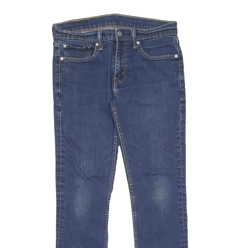 LEVI'S 511 Slim Womens Jeans Blue Regular Slim Denim Medium W31 L32 Stretch Zip