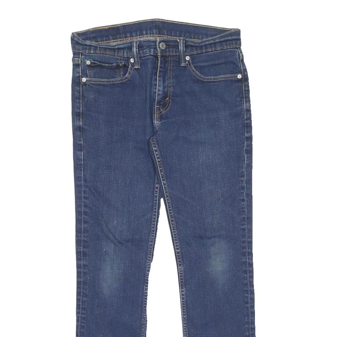 LEVI'S 511 Slim Womens Jeans Blue Regular Slim Denim Medium W31 L32 Stretch Zip