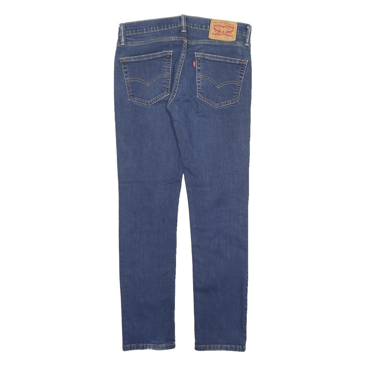 LEVI'S 511 Slim Womens Jeans Blue Regular Slim Denim Medium W31 L32 Stretch Zip