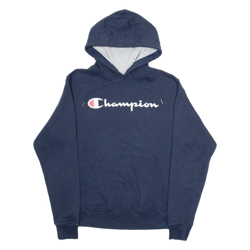 CHAMPION Mens Blue Hoodie S