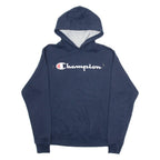 CHAMPION Mens Blue Hoodie S