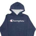 CHAMPION Mens Blue Hoodie S