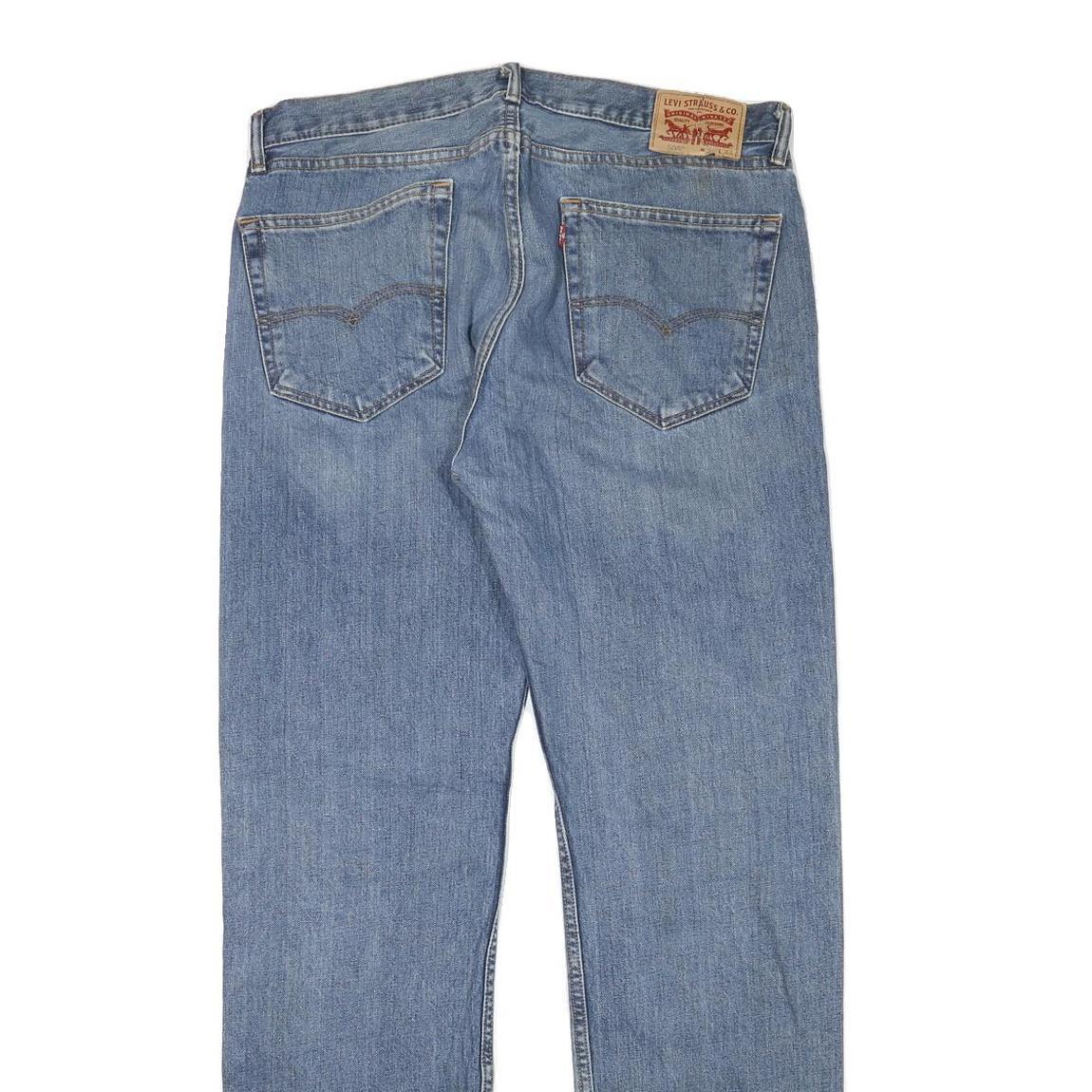 LEVI'S Mens Jeans Blue Regular Straight Denim Medium W36 L33 Classic Casual