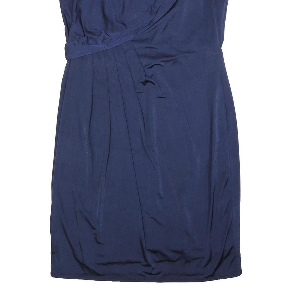 JENNY PACKHAM Womens Navy Blue Dress Polyester Blend Sleeveless Knee Length UK