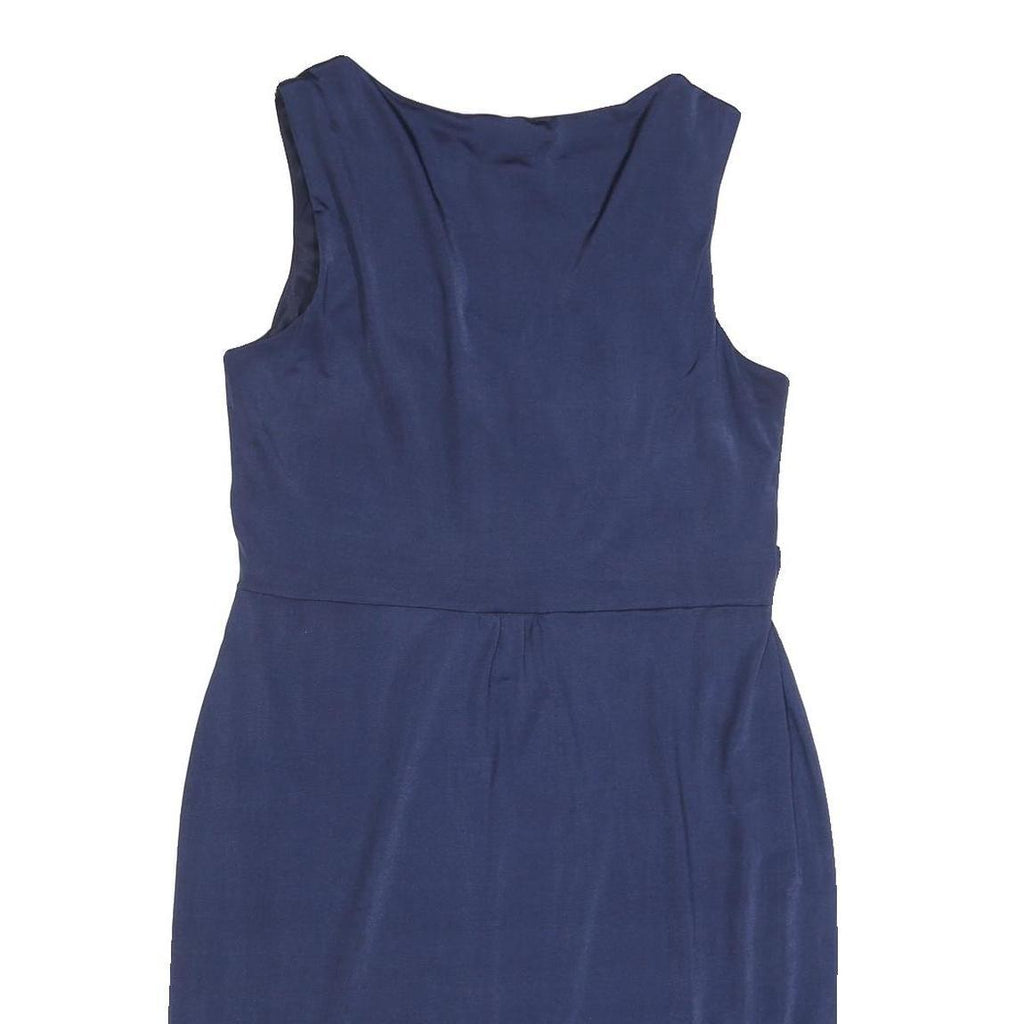 JENNY PACKHAM Womens Navy Blue Dress Polyester Blend Sleeveless Knee Length UK