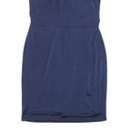 JENNY PACKHAM Womens Navy Blue Dress Polyester Blend Sleeveless Knee Length UK