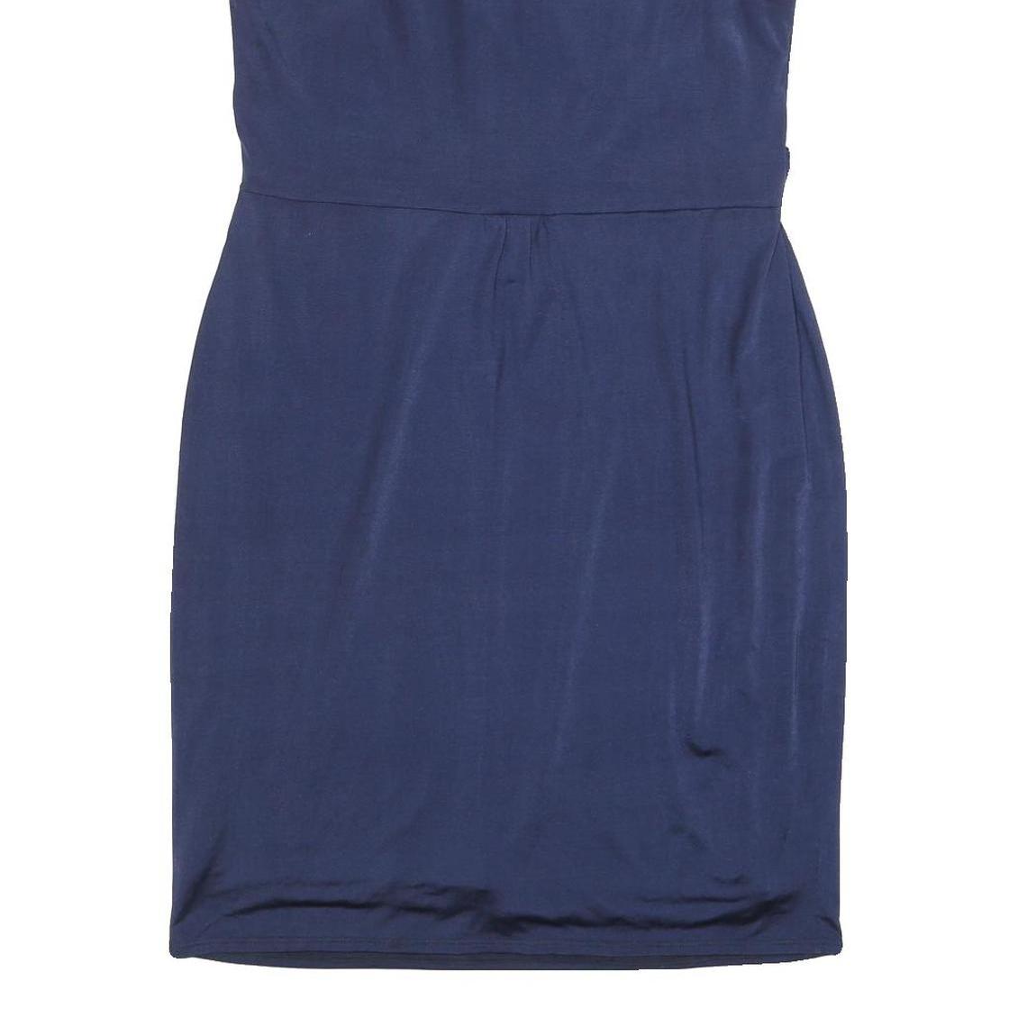 JENNY PACKHAM Womens Navy Blue Dress Polyester Blend Sleeveless Knee Length UK