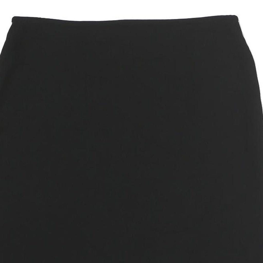 MAX MARA Womens Black Mini Polyester Plain Skirt UK 14 Classic Formal