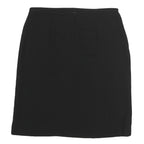 MAX MARA Womens Black Mini Polyester Plain Skirt UK 14 Classic Formal