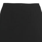 MAX MARA Womens Black Mini Polyester Plain Skirt UK 14 Classic Formal